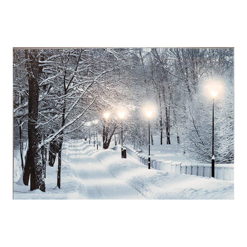 Snowy Landscapes Led Painting 58x1.5x38cm 6 Leds 2 Assorted Models