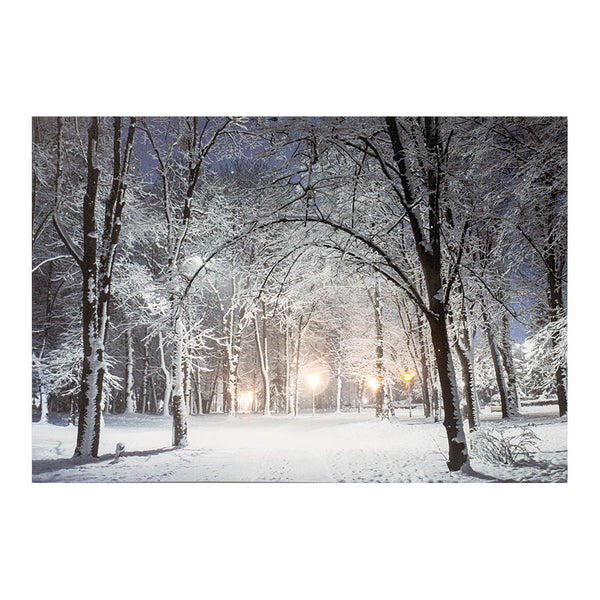 Snowy Landscapes Led Painting 58x1.5x38cm 6 Leds 2 Assorted Models