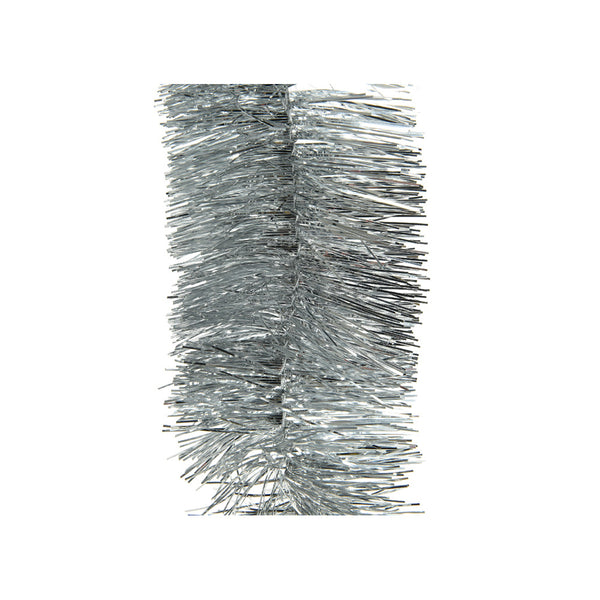 Silver Shiny Tinsel Ø7.5x270cm