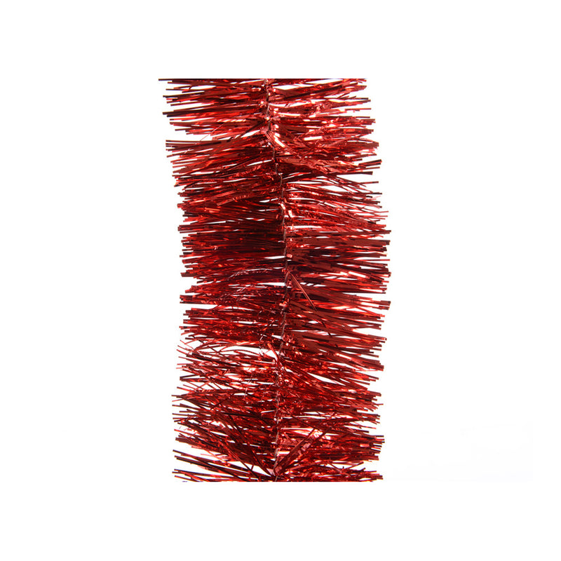 Red Sparkly Tinsel Ø7.5x270cm