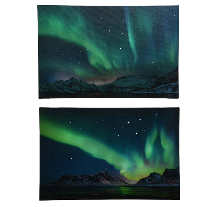 Northern Lights Painting 58x4x38cm Assorted Colors/Models