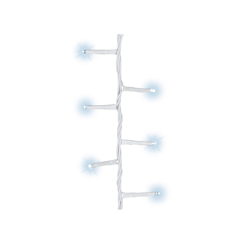 Guirnalda Led Compact Parpadeante Exterior Blanco Frio 16M 500 Leds Cable Blanco