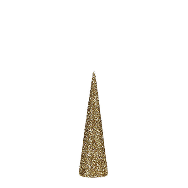 Gold Cone Type Christmas Tree Ø12X40Cm