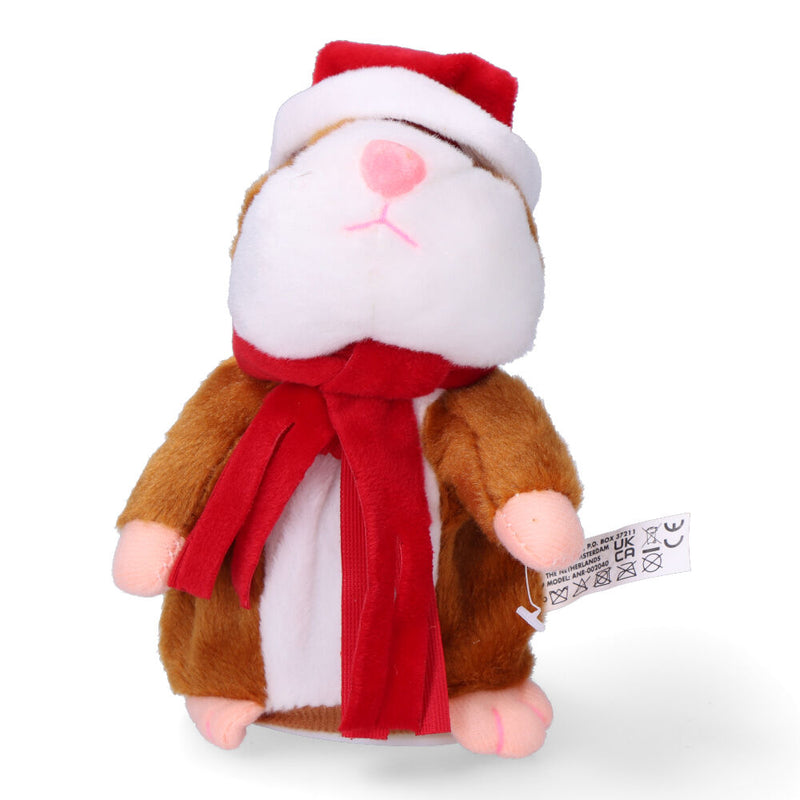 Christmas Plush Hamster 10x11x12cm Assorted Colors/Models