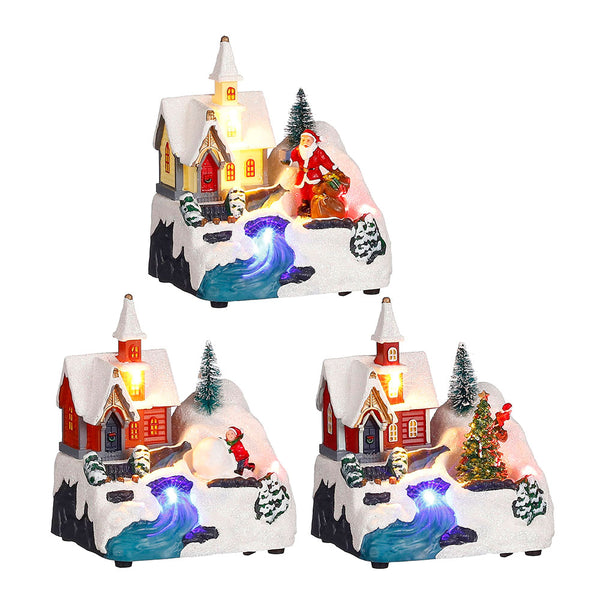 Christmas Scene Church Assorted Models