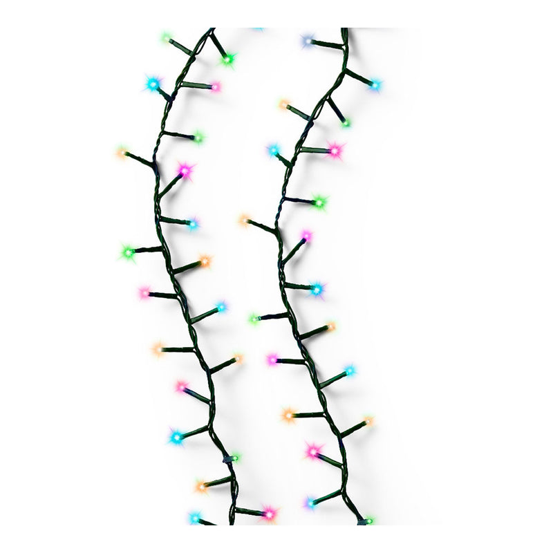 Compact Flashing Multicolor Pastel Led Garland 16M 500 LEDs Green Cable