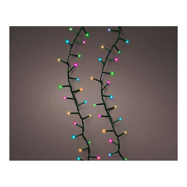 Compact Flashing Multicolor Pastel Led Garland 16M 500 LEDs Green Cable