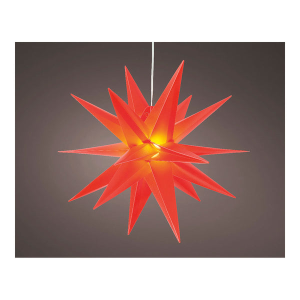 Illuminated Red Star Ø40X40Cm 6 LEDs Outdoor