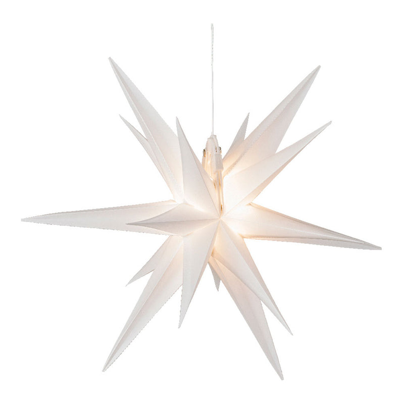 White Illuminated Star Ø40X40Cm 6 LEDs