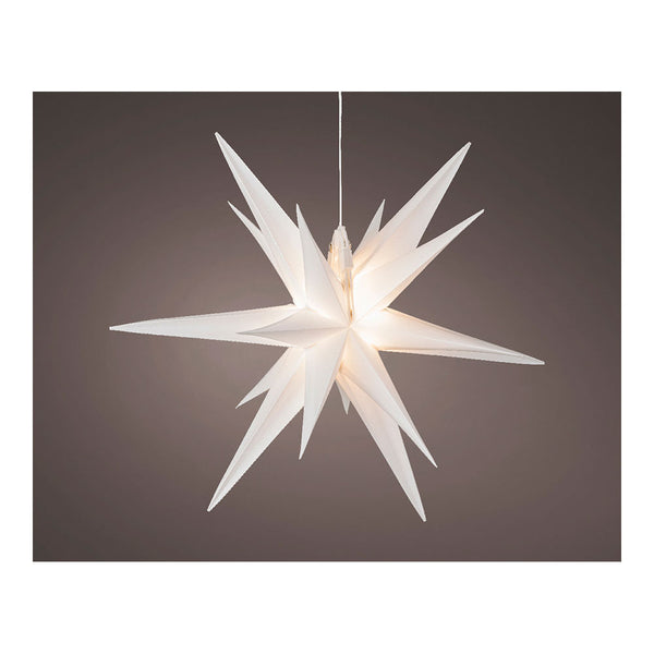 White Illuminated Star Ø40X40Cm 6 LEDs