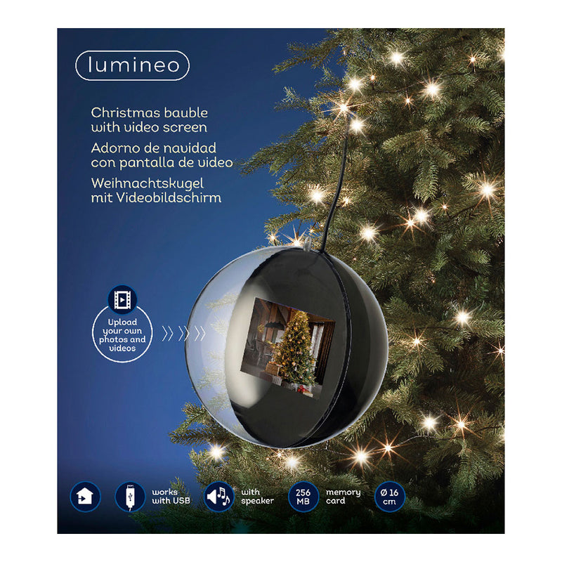 Christmas Ornament With Video Screen Ø15Cm