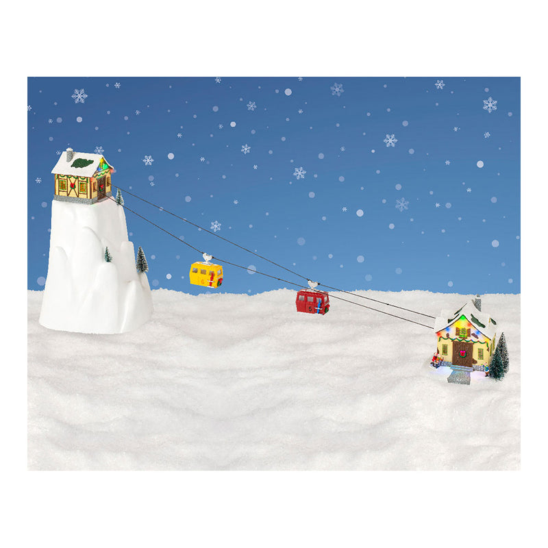 Christmas Scene Adventures In The Snow 31.5X32.5X53Cm 16 Leds