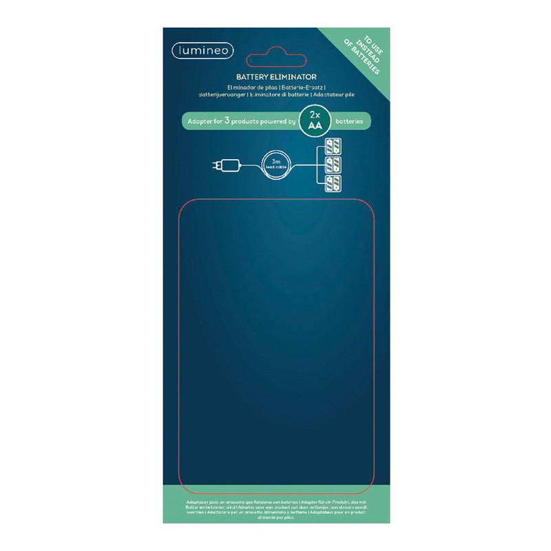 3V Battery Eliminator For Indoor Products With 2XAA To Connect 3 Products