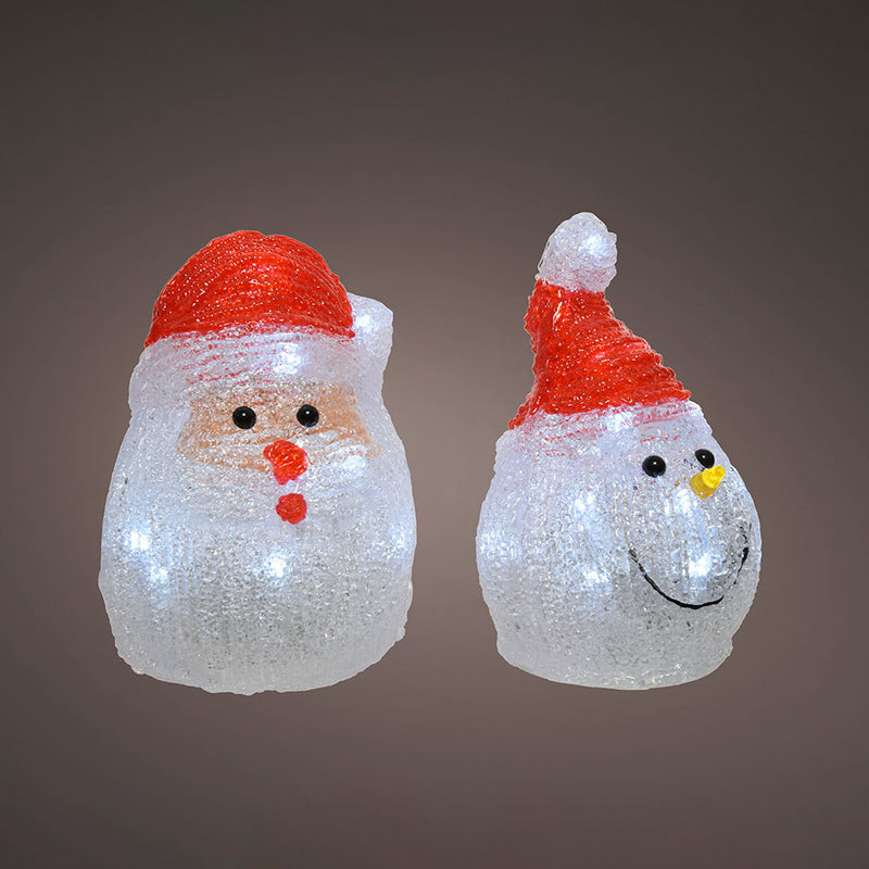 Figura Led Santa Claus Para Interior A Pilas Modelos Surtidos, 491239