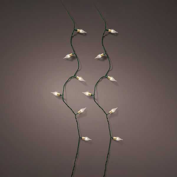 Warm White LED String Light 8 Functions Twinkle Effect Indoor 1790cm 493275