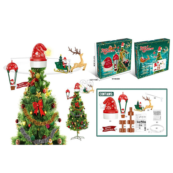 Santa Claus Rotating Mobile Tree Topper. Basics