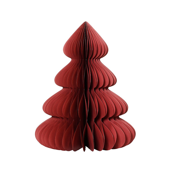 Foldable Paper Tree Ornament, Garnet, Ø72X90Cm.