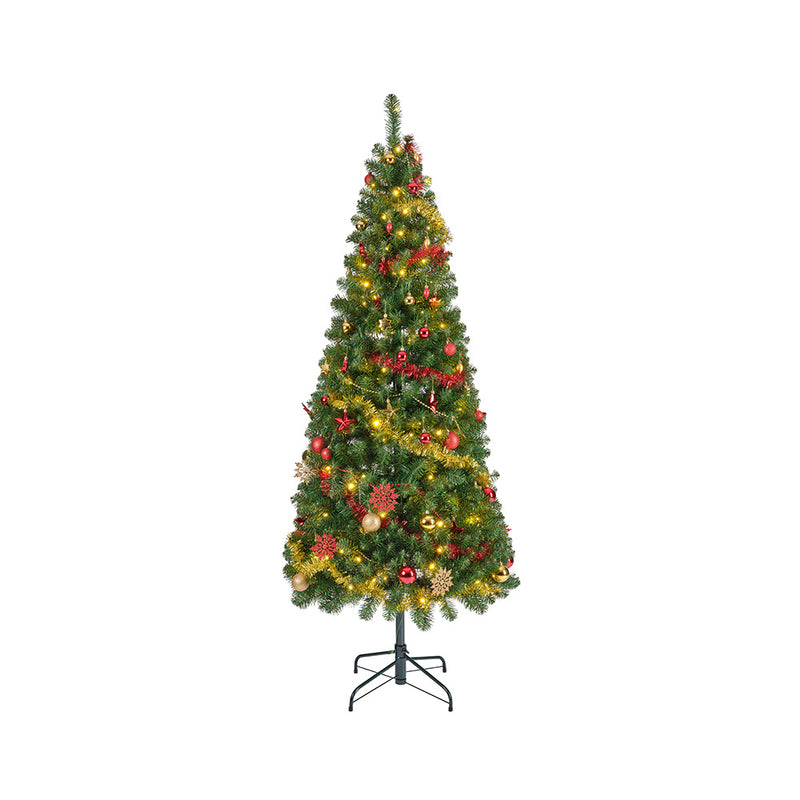 Arbol De Navidad Tipo Pino Plegable Con Microled Parpadeantes, Ø64X150Cm. Everlands