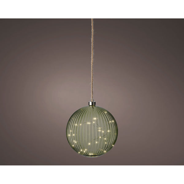 Micro LED Crystal Hanging Ball, Green, Ø20Cm.