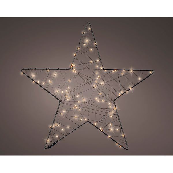 Estrella De Malla Micro Led, Ø38 Cm.