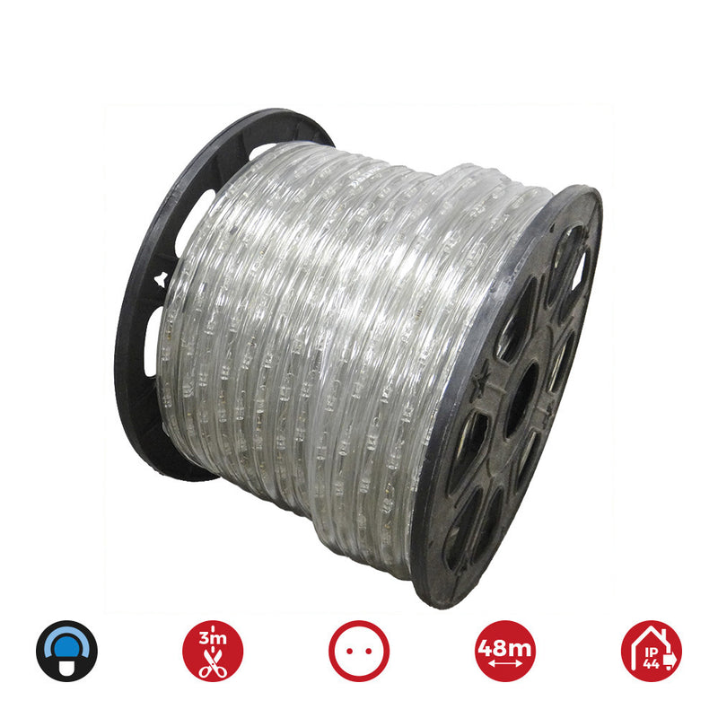 Tuboflexiled Led 2 Ways Multifunction 48M. 36 Leds/M Blue (Ip44 Indoor-Outdoor) Edm.