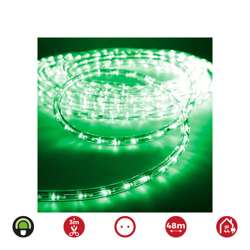 Flexiled Led Tube 2 Ways Multifunction 48M. 36 Leds/M Green 48M (Ip44 Indoor-Outdoor) Edm