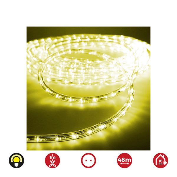 2 Way Fixed Flexiled Tube 48M. 30Leds/M Yellow