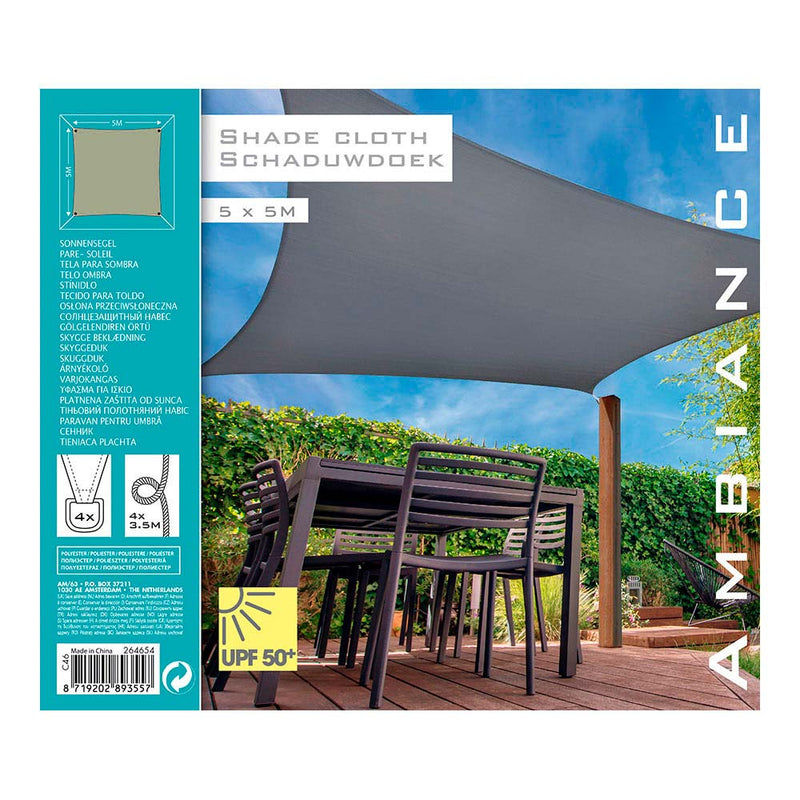 Square Sail Awning Color: Sand 5X5M Ambiance