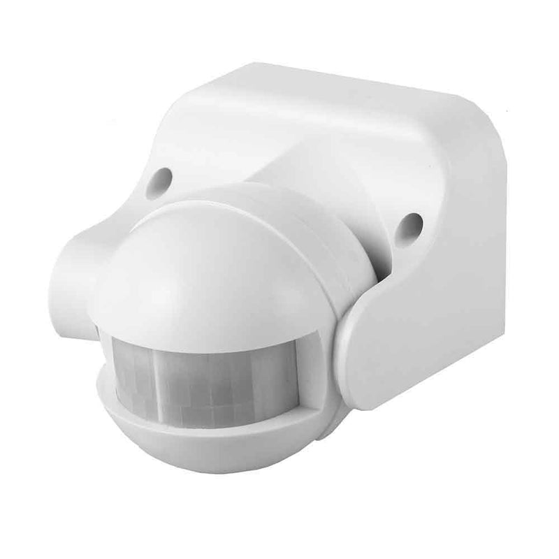 Motion Detector With 180° Adjustable Night/Day Dimmer IP44 White Edm