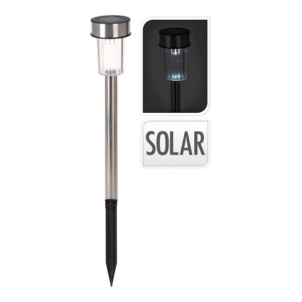 Solar Stake 36Cm Stainless Steel Mod, Euro/U Cylinder