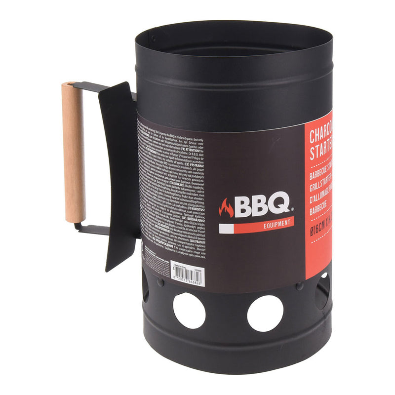 BBQ Starter 27cm, Black Zinc