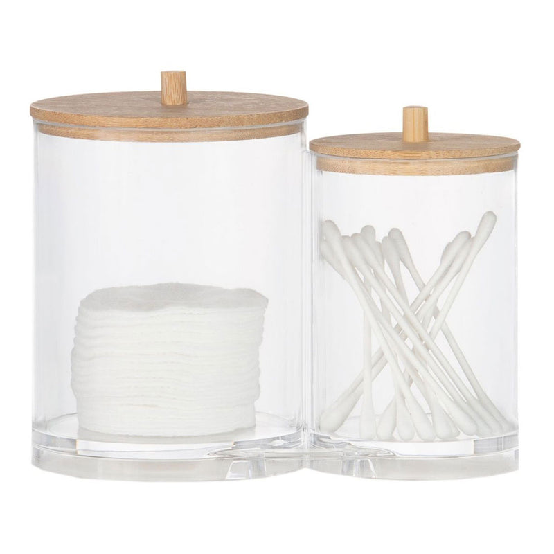 Acrylic Bathroom Organizer Jars Ø15x12cm Ba72112 Andrea House