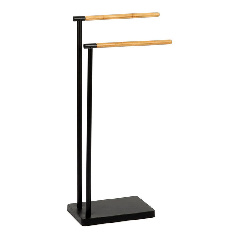 Towel Rack Black Metal Foot 30x20x78cm Ba72130 Andrea House