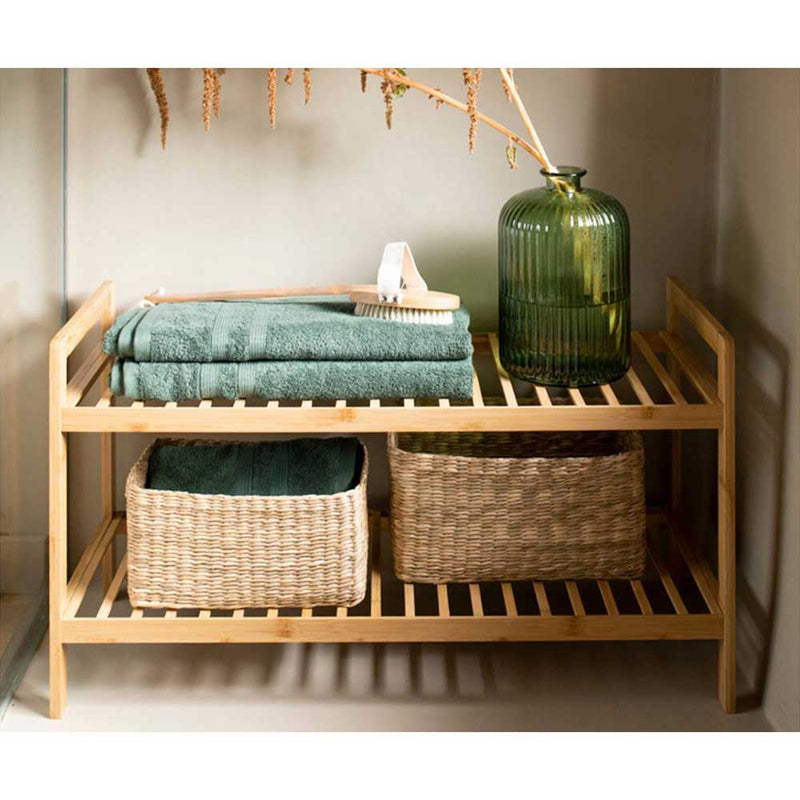 Bamboo Shelving/Shoe Rack 70x26x40cm Mu73106 Andrea House