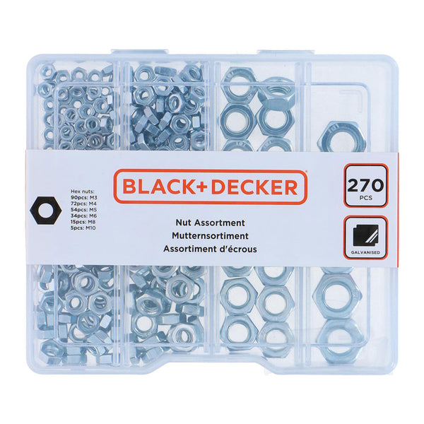 Black+Decker 270 Piece Nut Assortment