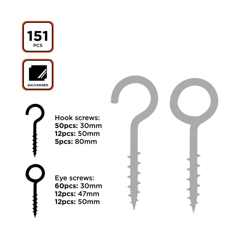 Assortment of female connectors, 151 pieces St Black+Decker