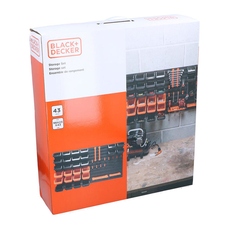 Set De Almacenamiento 43 Piezas Black+Decker