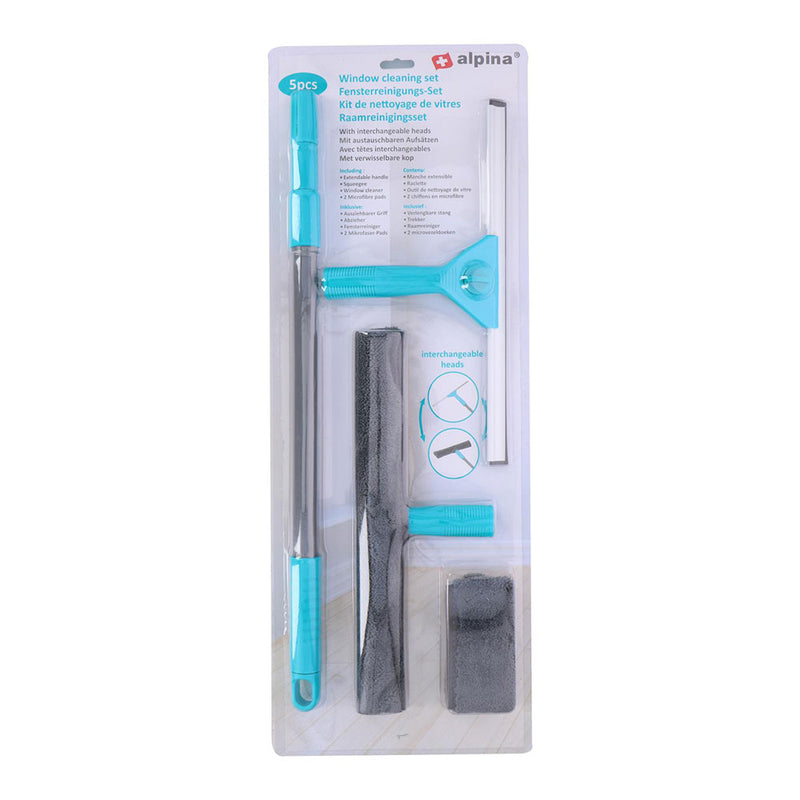 Window Cleaning Set Blue/Black/Grey. Alpine