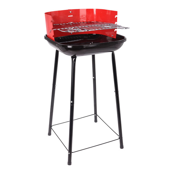 4-Legged Standing Barbecue With Grill, 33x33x74cm