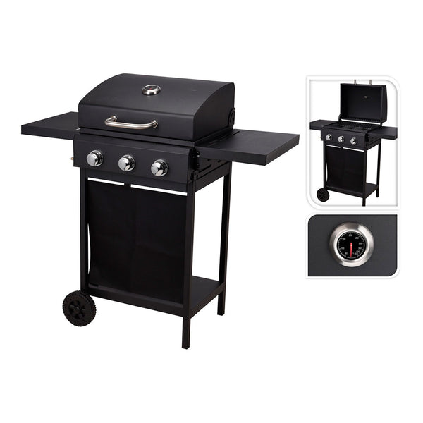 Vaggan 3 Burner Gas Barbecue 139x56.5x106cm