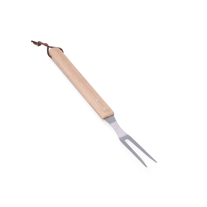 Tenedor Para Barbacoa, Madera/Acero Inoxidable 39Cm Edm