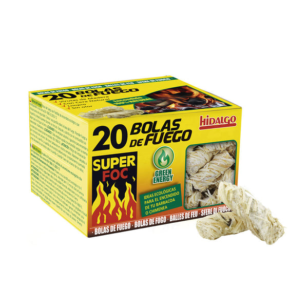 Box with 20 Super Foc Ecological Fire Starter Balls