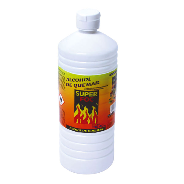 Alcohol De Quemar 1000Ml, Super Foc