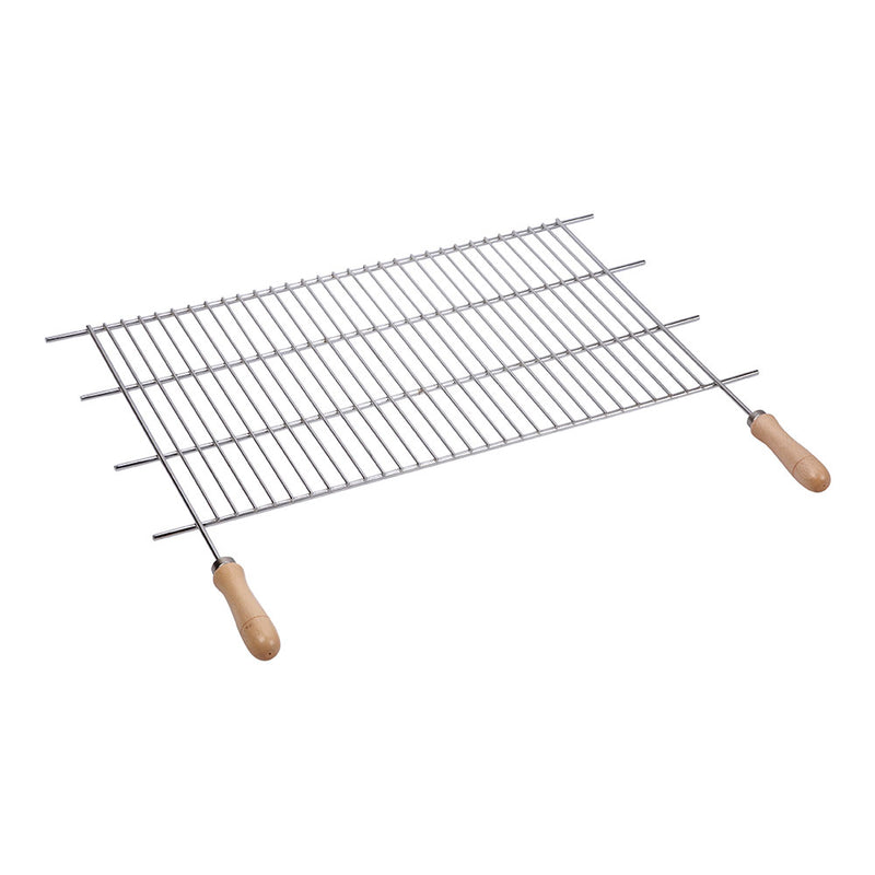 Zinc BBQ Grill, 70x40cm Sauvic Wooden Handles