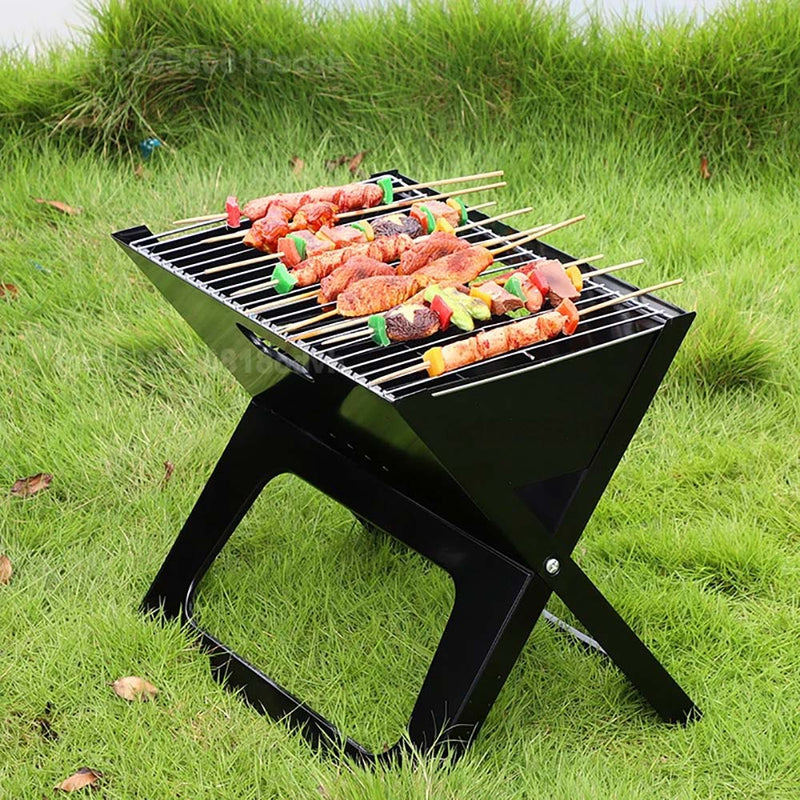 X-Shaped Folding Barbecue