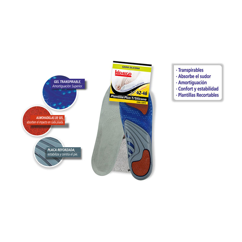 Plus Silicone Shoe Insole Size: 42-46 Hidalgo