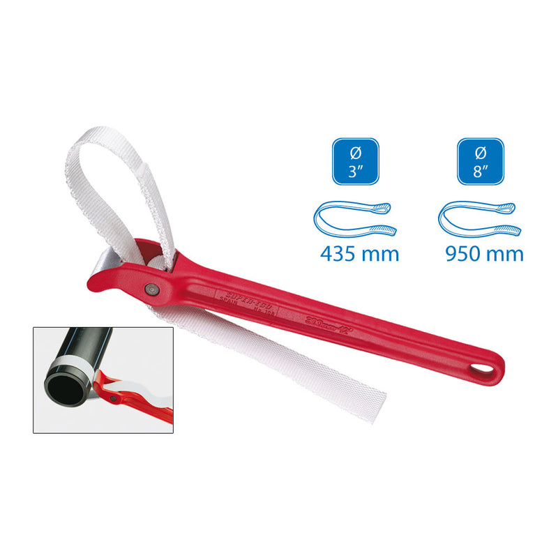 Strap Wrench 8" 108020000 Super Ego