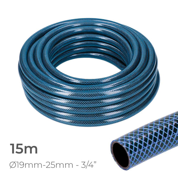 Garden Hose Blue Interior Ø19Mm, Exterior Ø25Mm (3/4") Roll 15M Edm