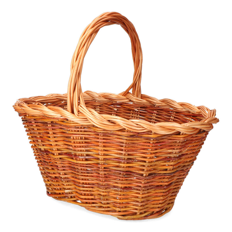 Wicker Basket 37x25x20cm Height With Handle 34cm