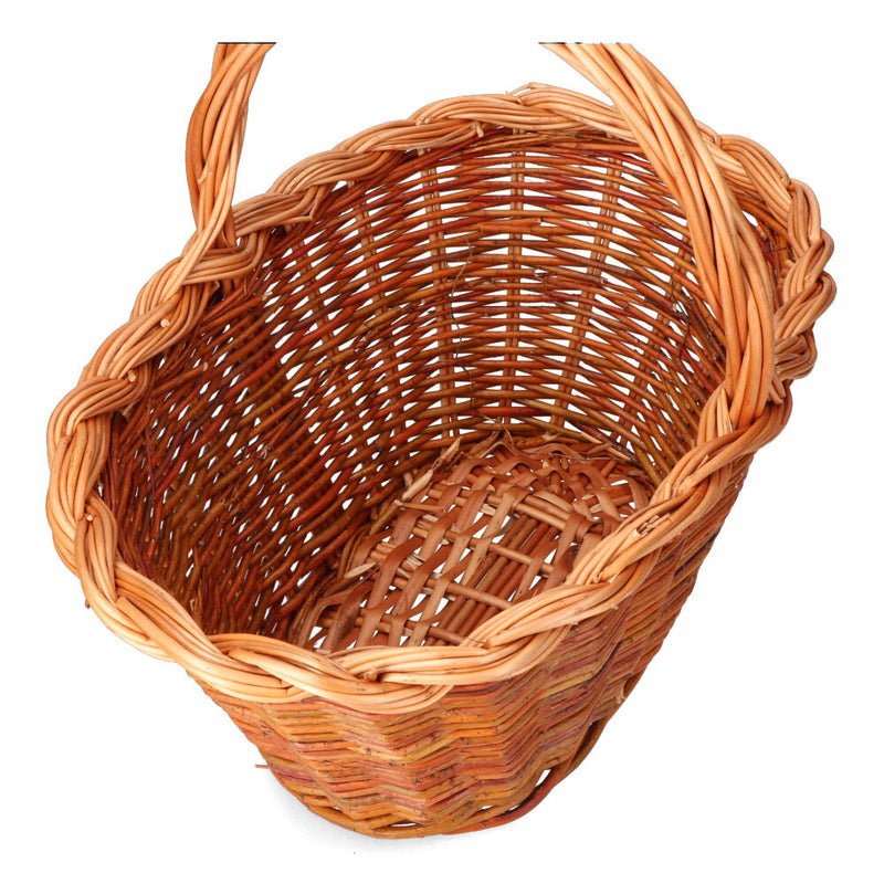 Wicker Basket 37x25x20cm Height With Handle 34cm